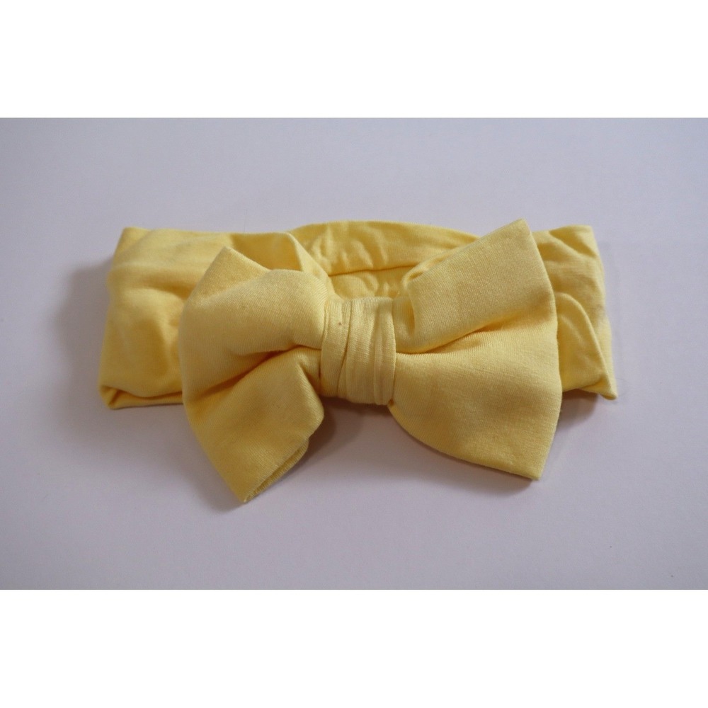 Little Sleepies Sunshine Yellow Bow Headband NB-3T